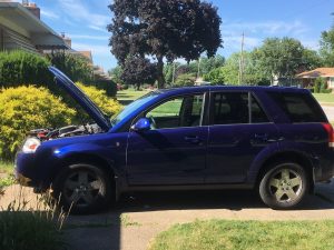 coche en necesidad de asistencia a domicilio